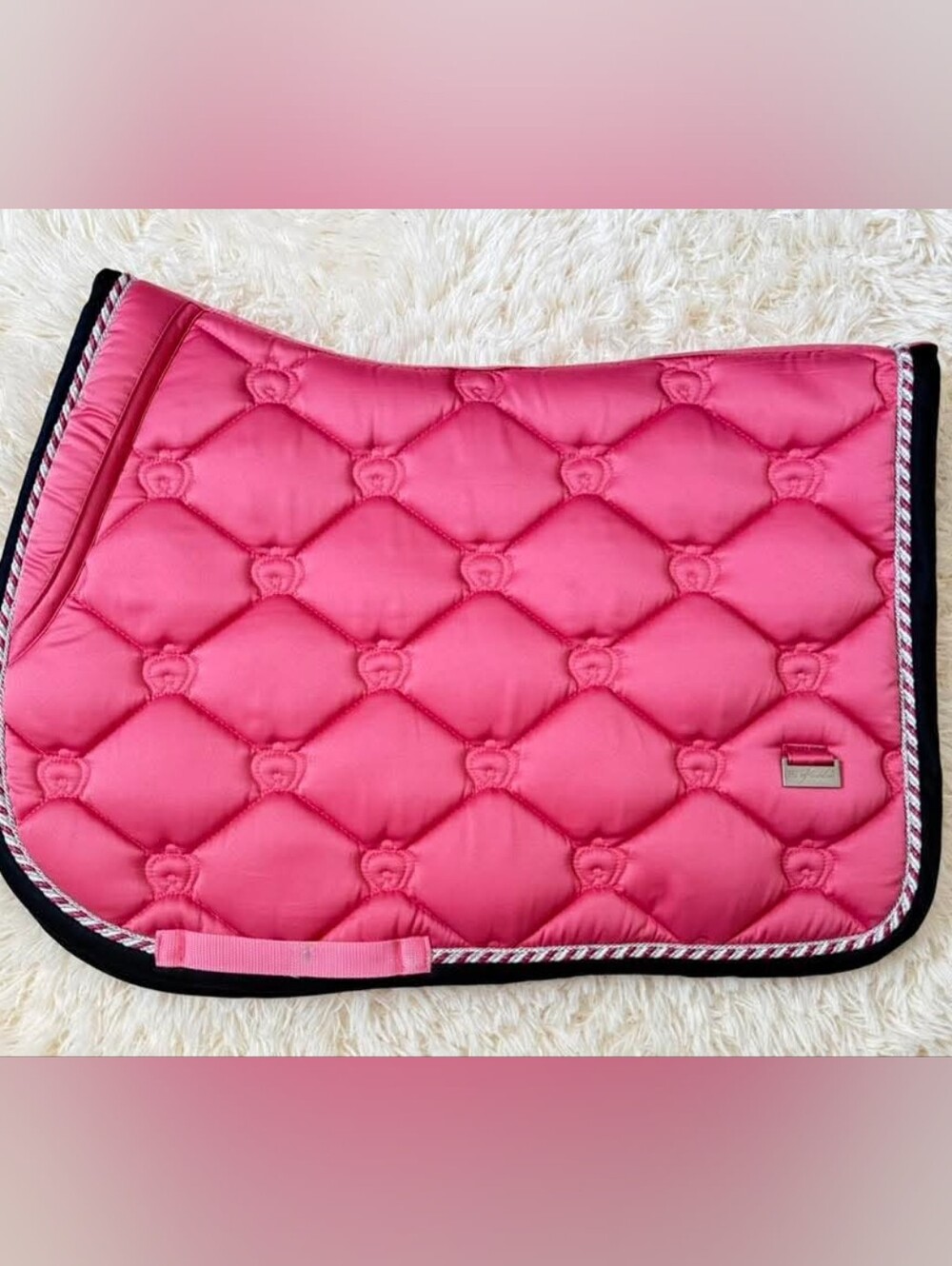 Ps Of Sweden Cranberry PINK Saddle Pad - Full Jump EUC